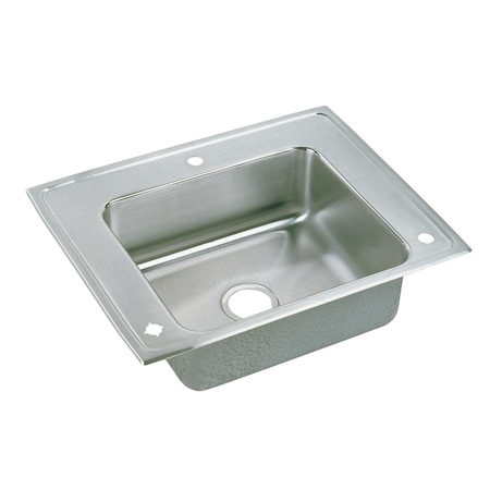 Elkay Lustertone Stainless Steel 28 X 22 X 7-5/8 Single Bowl Top Mount Classroom Sink DRKRQ28220